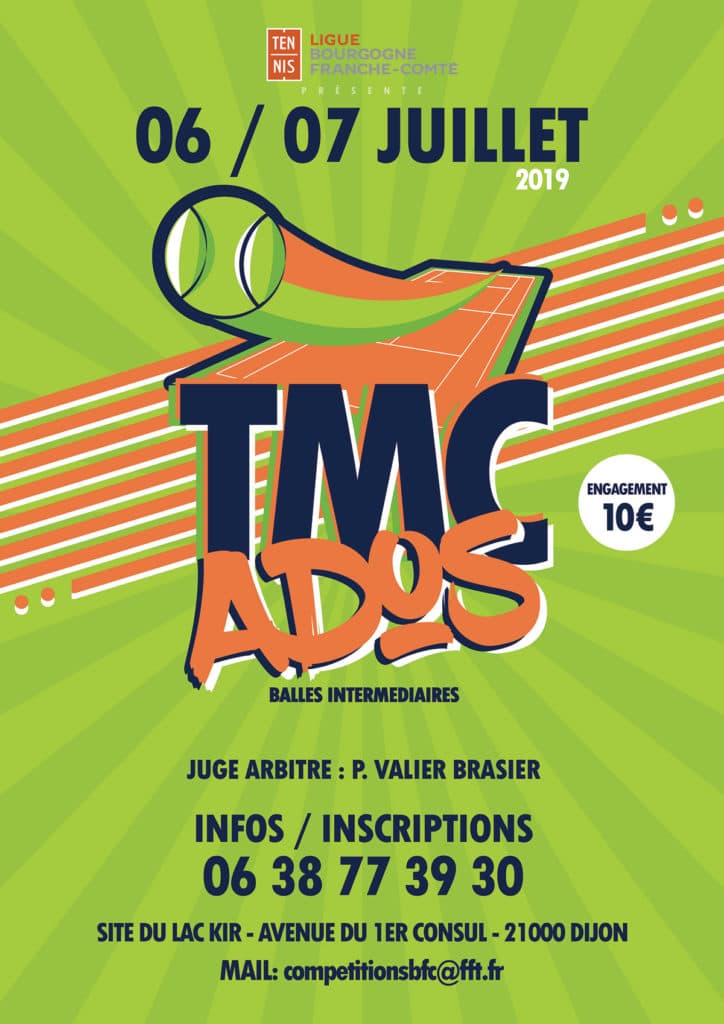 TMC Ados 2019 : Ligue BFC de Tennis