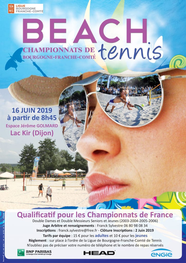 Championnats régionaux 2019 de Beach Tennis : Ligue BFC de Tennis