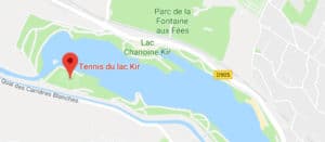 Plan Access Lac Kir à Dijon