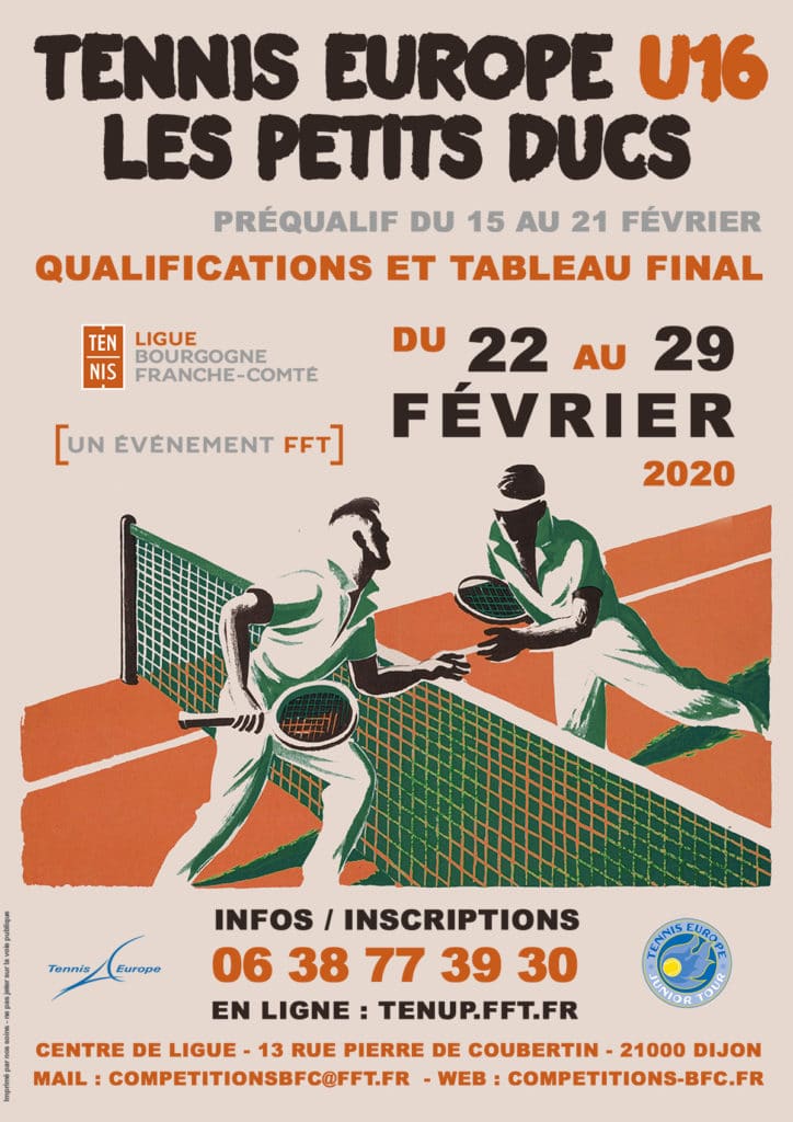 Les Petits Ducs Tennis Europe U16 à Dijon : Ligue BFC de Tennis