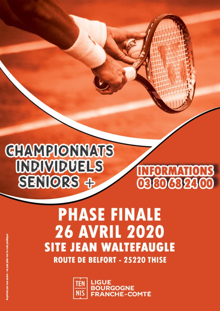 Individuels Régionaux Seniors Plus 2020 : Ligue BFC de Tennis