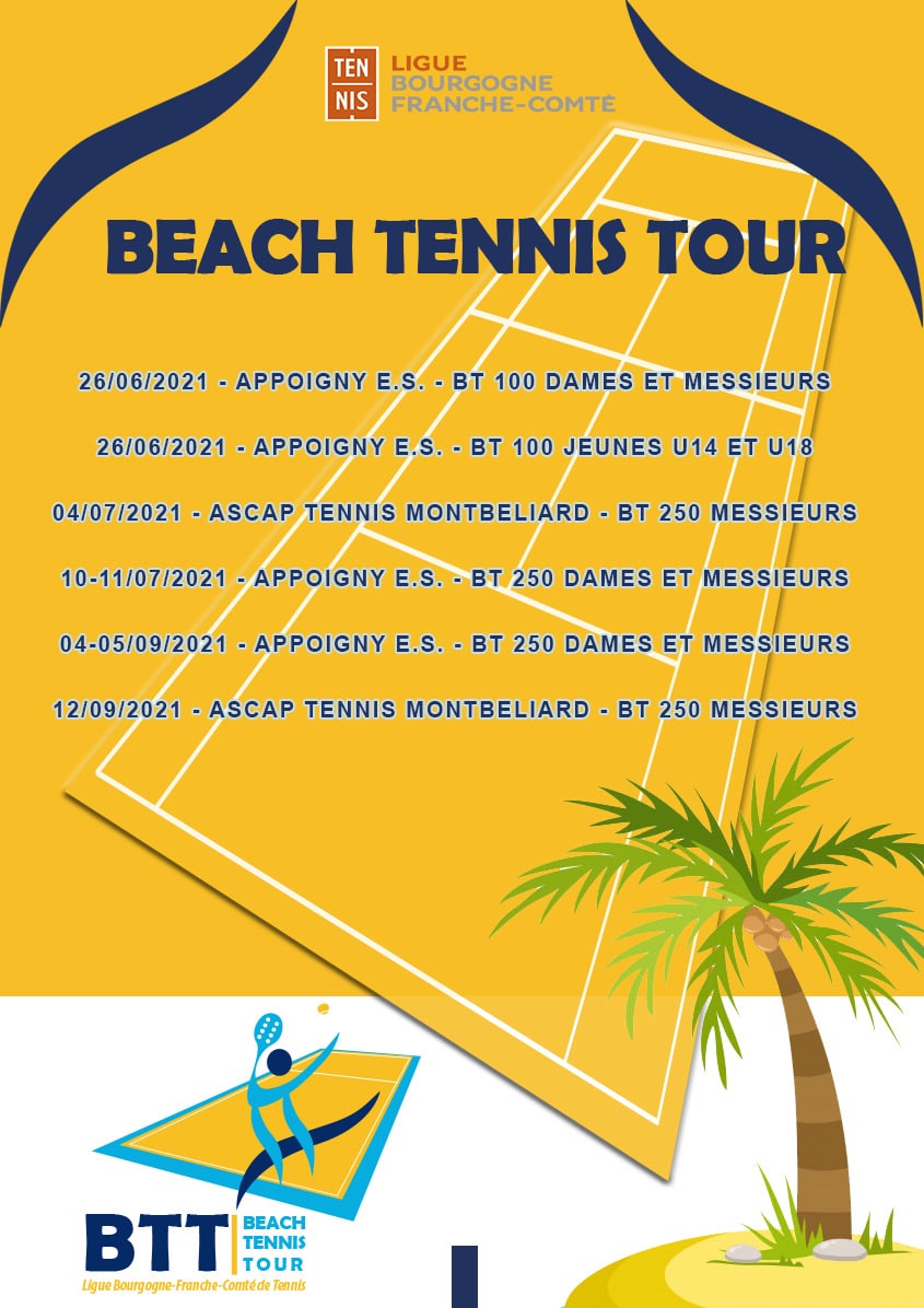 Beach Tennis Tour : Ligue Bourgogne-Franche-Comté de Tennis