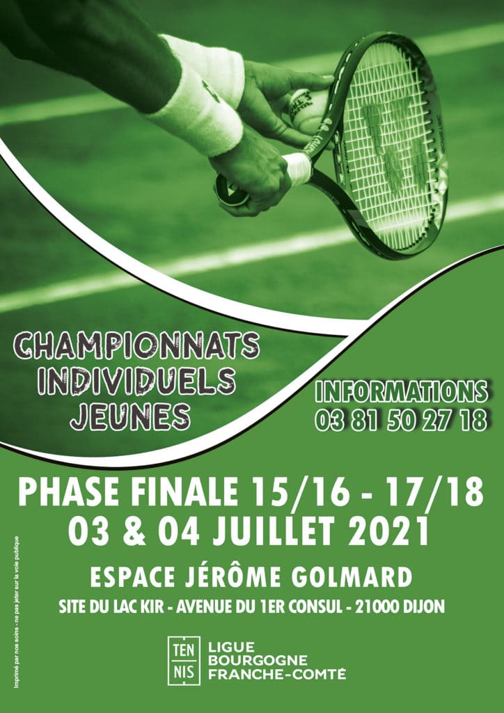 Individuels Régionaux Jeunes 2021 : Ligue Bourgogne-Franche-Comté de Tennis