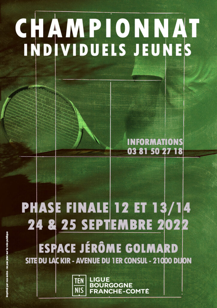 Individuels Régionaux Jeunes 11-12 et 13-14 Ans 2022 : Ligue BFC Tennis