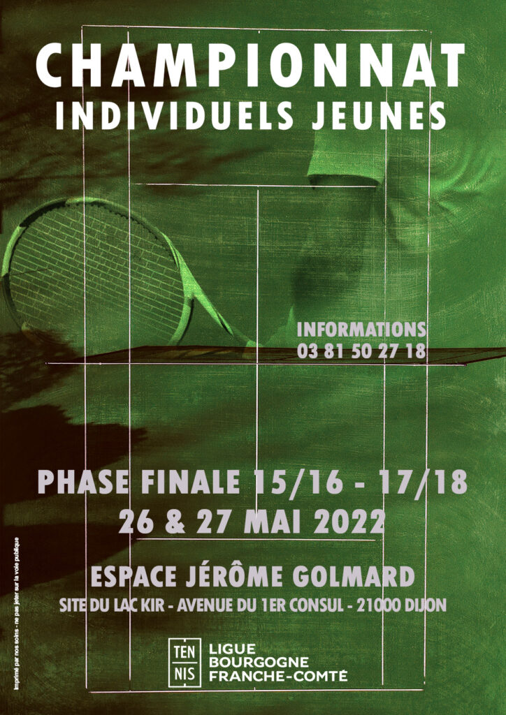 Individuels Régionaux Jeunes 15-16 et 17-18 Ans 2022 :: Ligue BFC Tennis