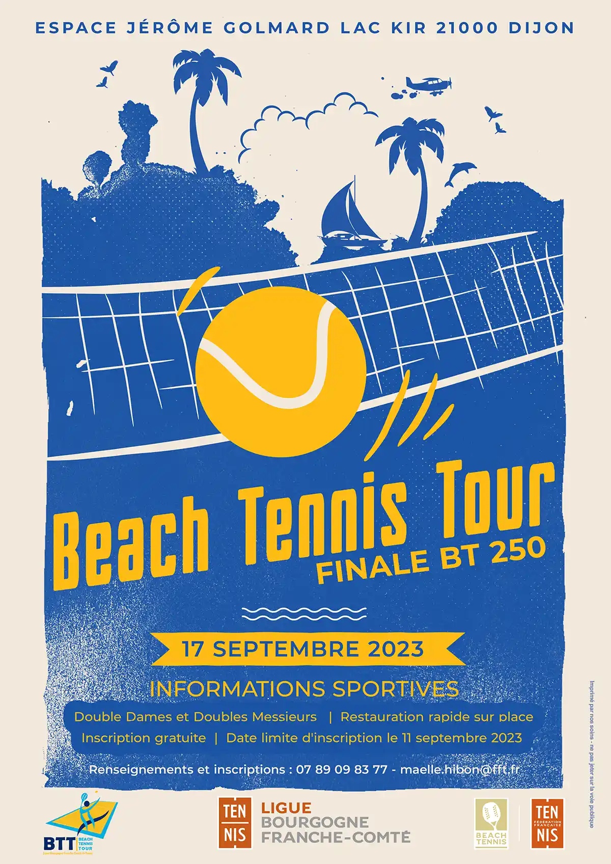 Phase Finale Beach Tennis Tour 2023 : Ligue BFC de Tennis