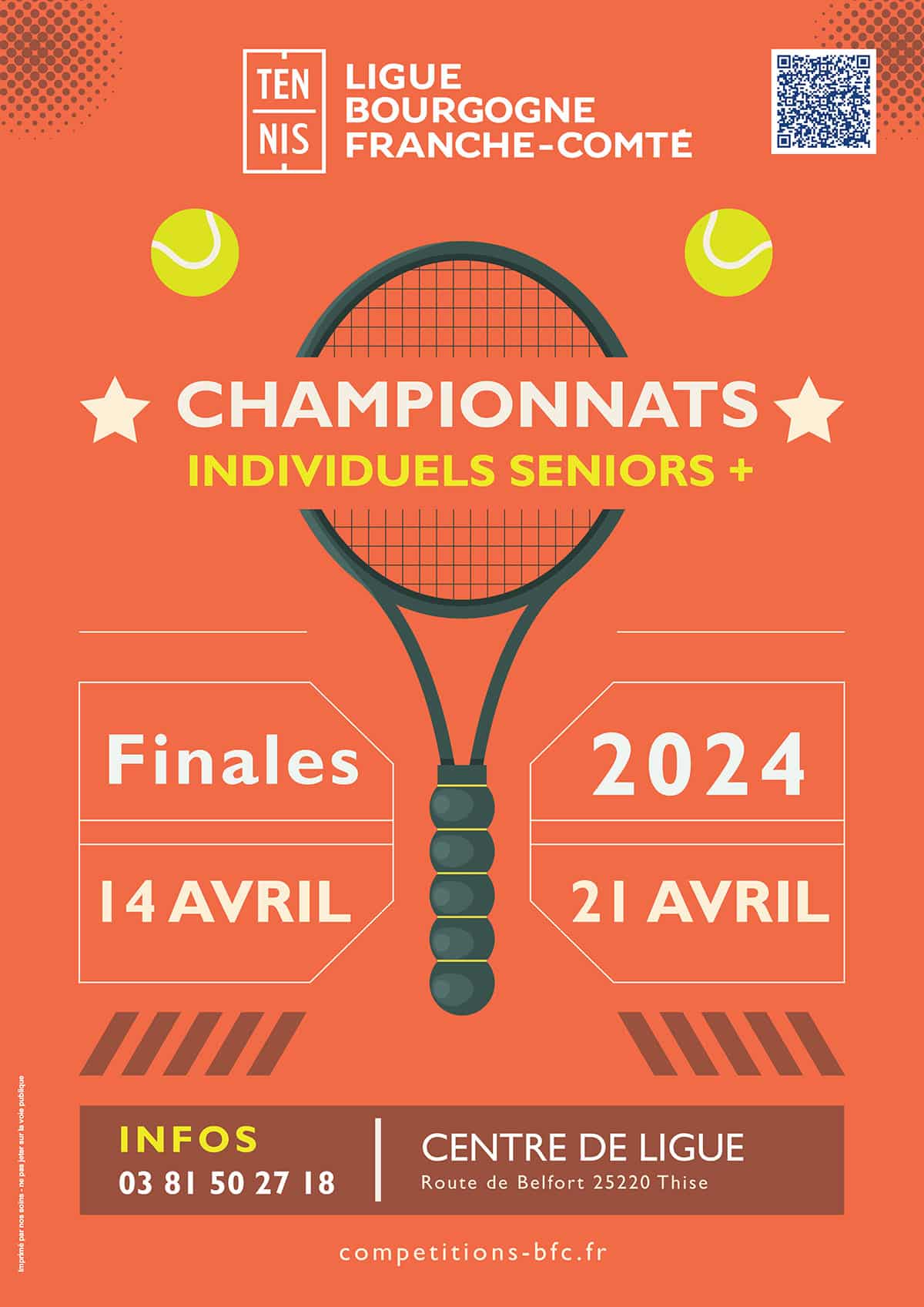 Individuels Régionaux Seniors Plus 2024 : Ligue BFC de Tennis
