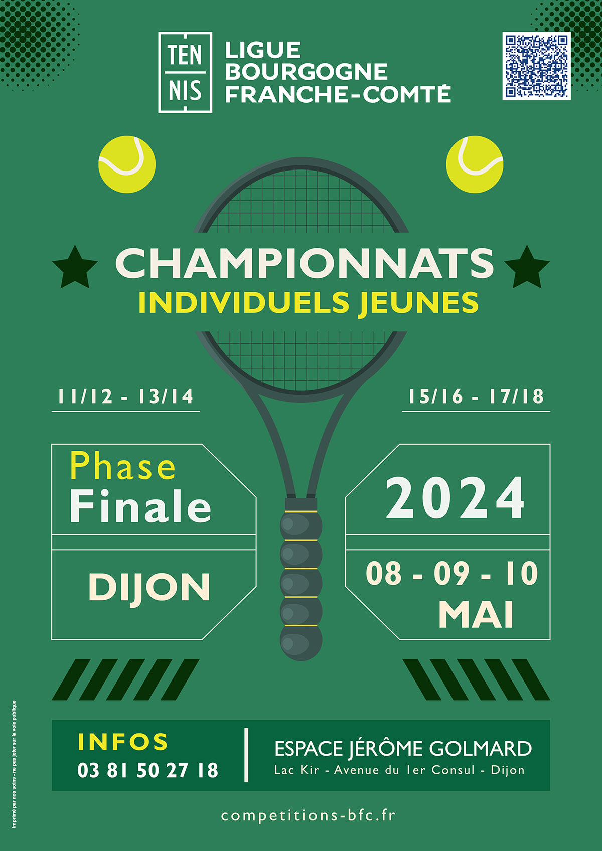 Individuels Régionaux Jeunes 2024 : Ligue BFC de Tennis