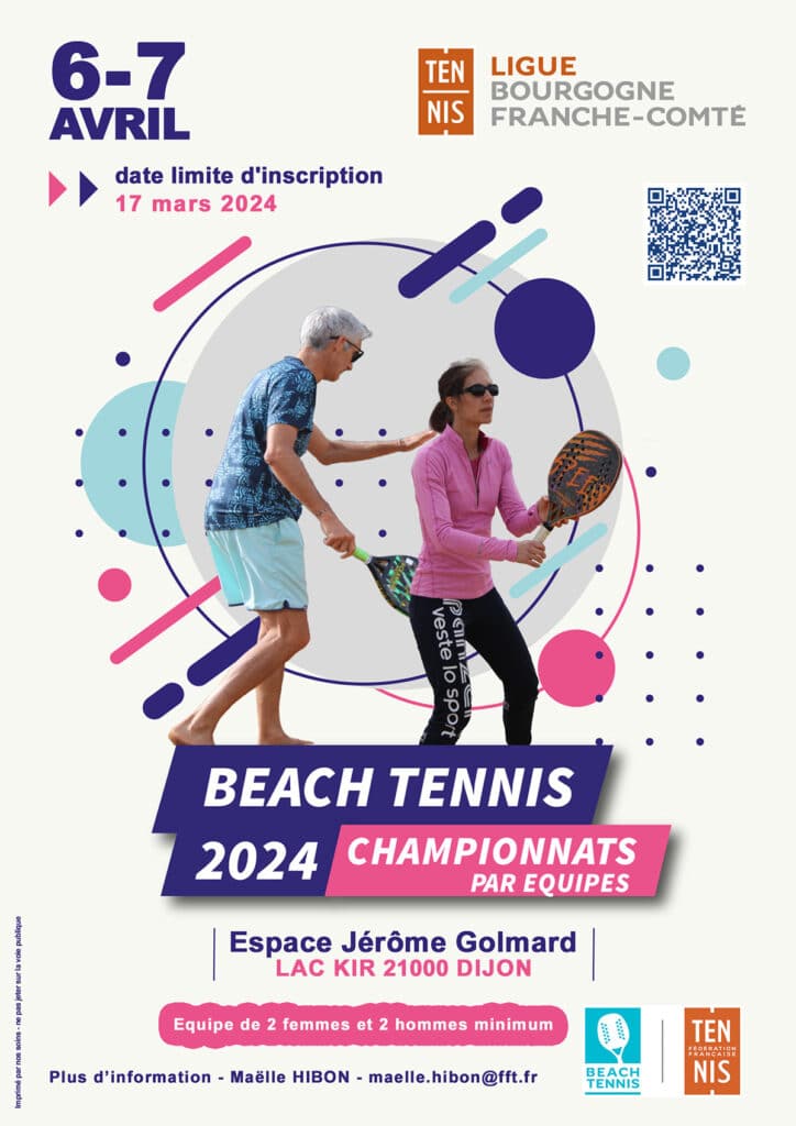 Championnat par équipes de Beach Tennis 2024 : Ligue BFC de Tennis