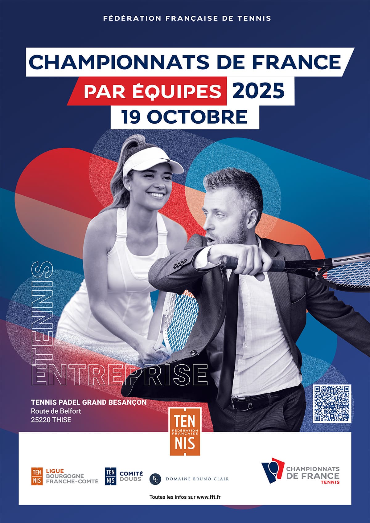 Championnats de France par équipes de Tennis Entreprise 2024 organisés par la Ligue BFC de Tennis