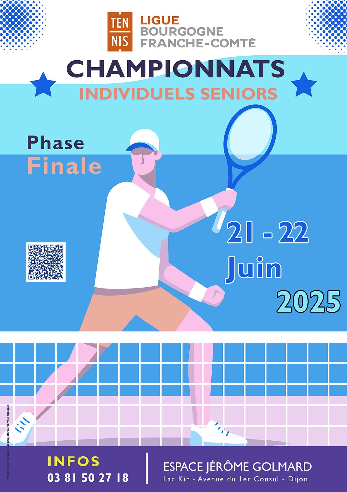 Individuels Régionaux Seniors 2025 : Ligue BFC de Tennis