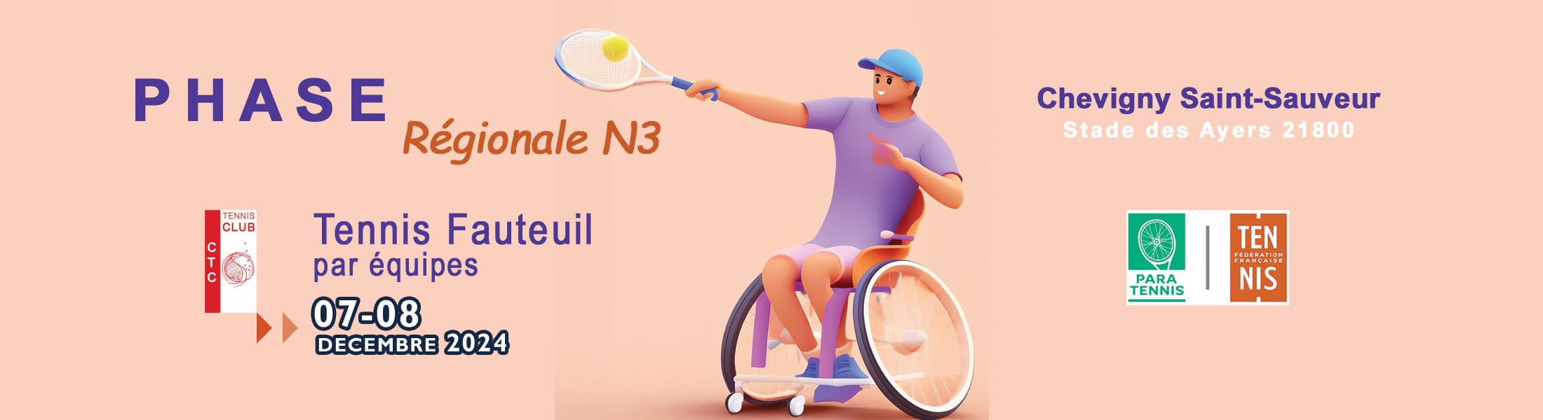 Tennis fauteuil par équipes phase régionale de N3 : Ligue BFC de Tennis