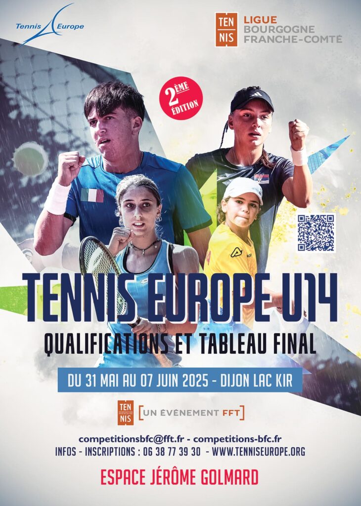 Affiche ITF Juniors 2025 : Ligue Bourgogne-Franche-Comté de Tennis