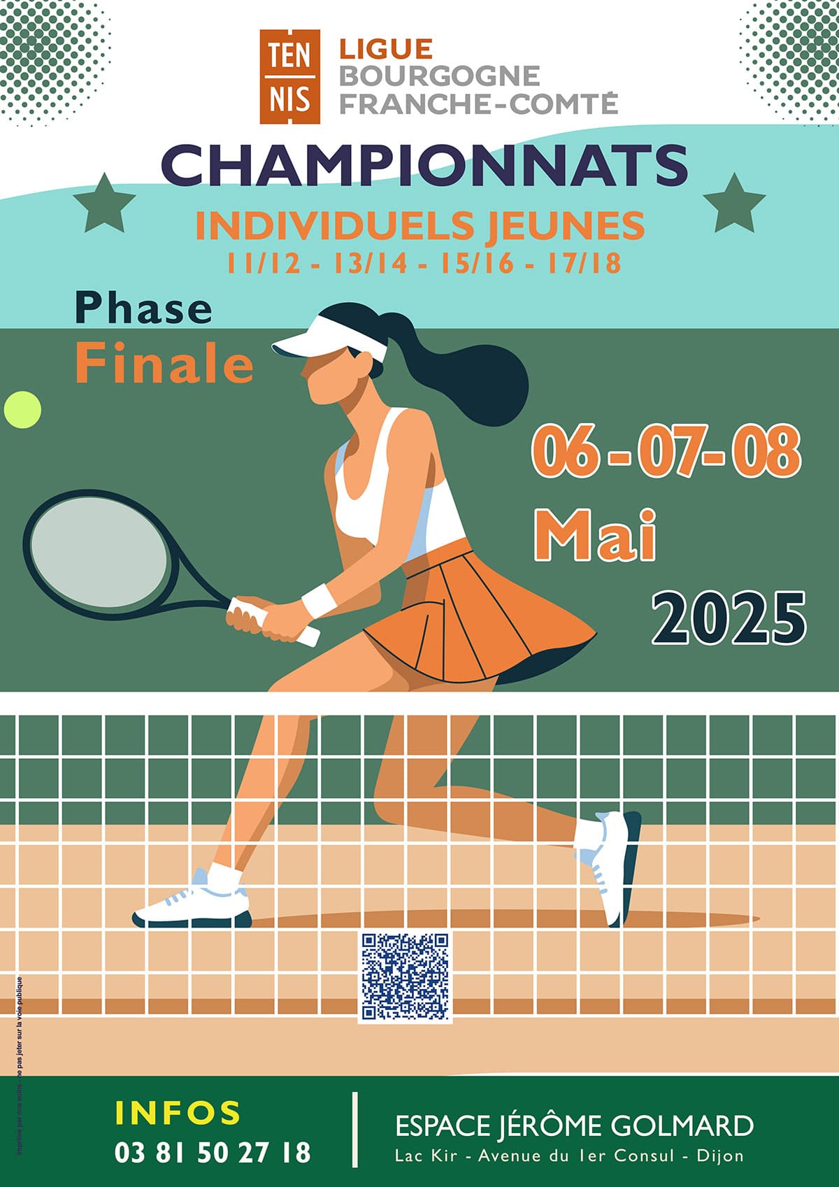 Individuels Régionaux Jeunes 2025 : Ligue BFC de Tennis