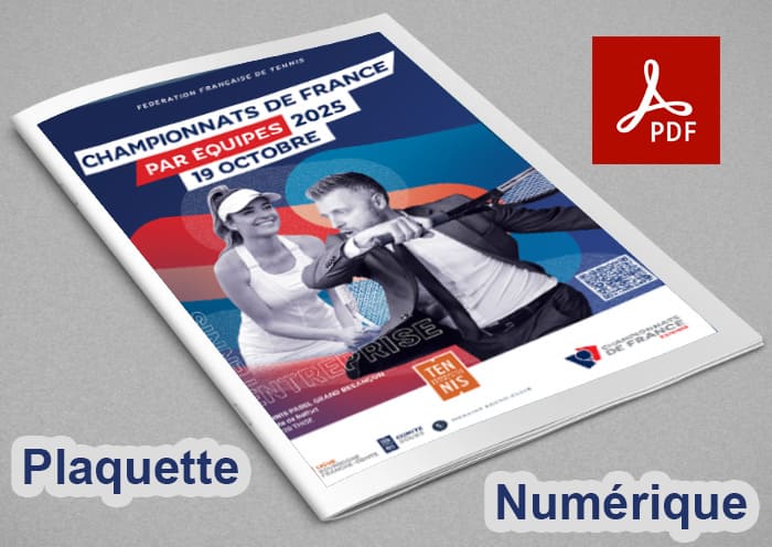 Télécharger la plaquette numérique des Championnats de France par équipes Tennis Entreprise 2024 organisés à Besançon par la Ligue BFC de Tennis