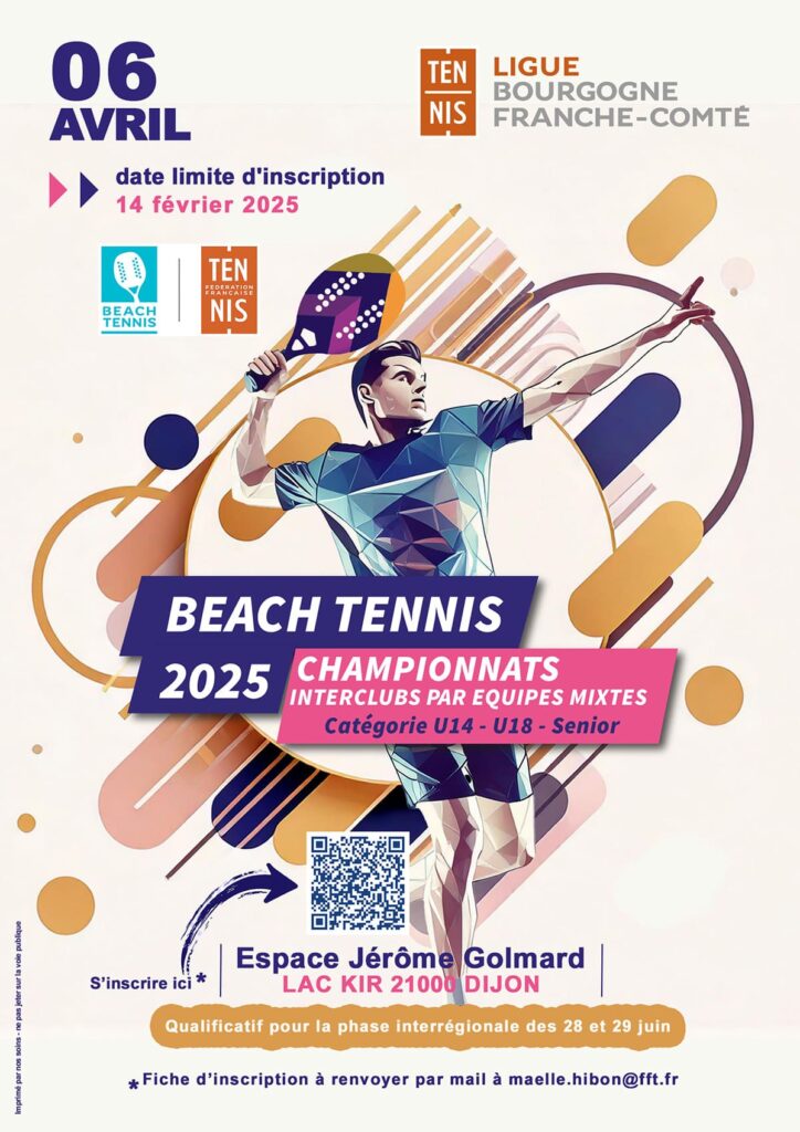 Championnat par équipes de Beach Tennis 2025 : Ligue BFC de Tennis