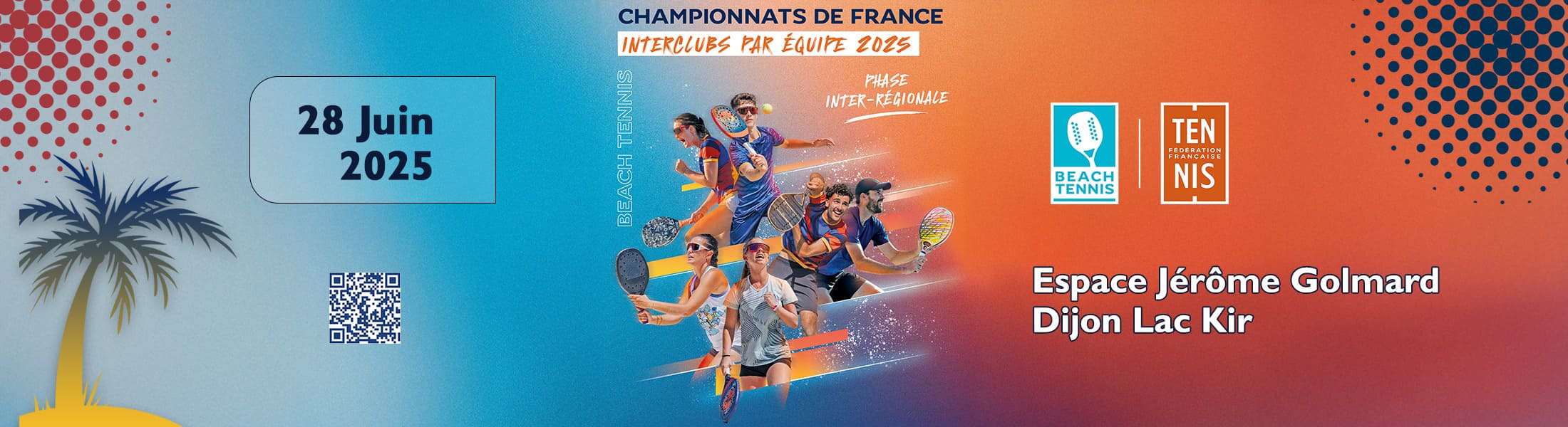 Phase Inter-régionale des interclubs par équipe 2025 de Beach-Tennis : Ligue BFC de Tennis