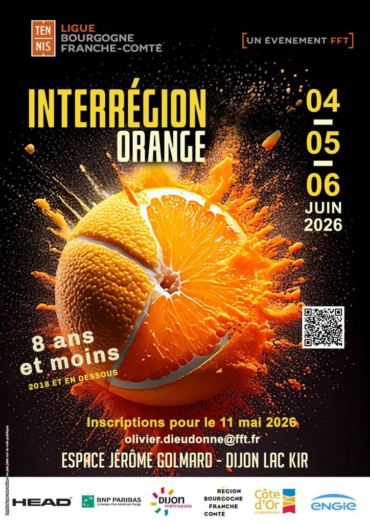 Interrégion Orange 2026 : Ligue Bourgogne-Franche-Comté de Tennis