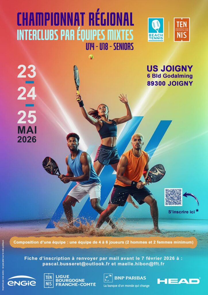 Championnat Régional interclubs par équipes mixtes Beach Tennis 2026